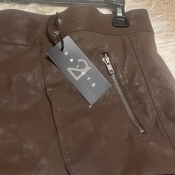 21 Saints Brown Wrap Skirt NWT - Picture 6 of 9